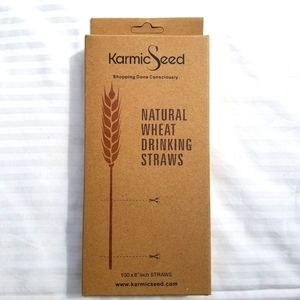 Natural Wheat Drinking Straws - Karmic Seed